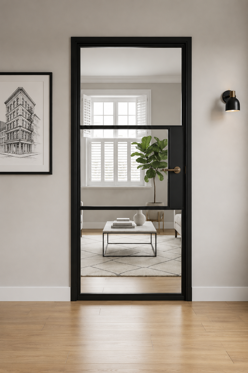 The Kensington | Single Internal Aluminium Glass Door